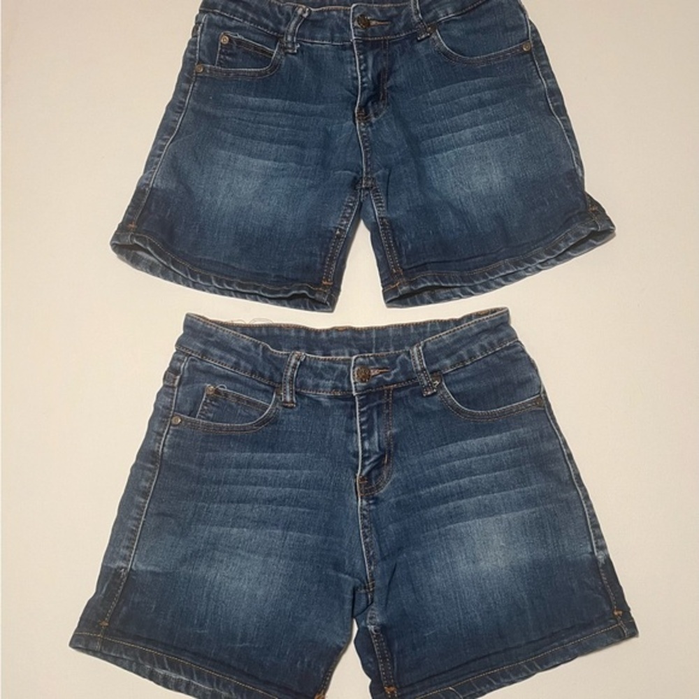 True Religion Women's Dark Blue Denim Jean Shorts